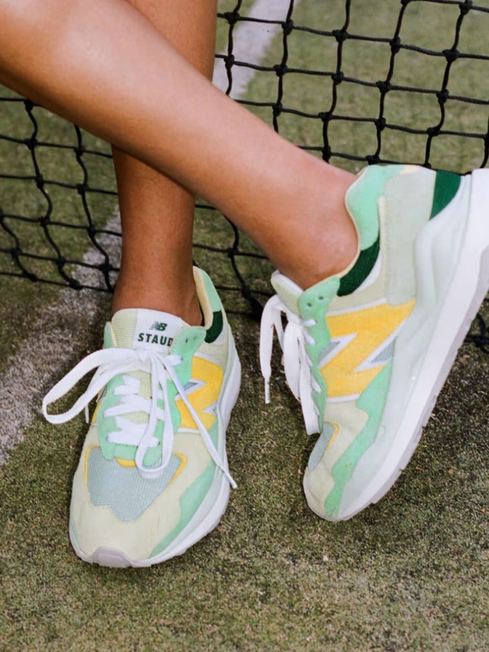New Balance 57/40 Mint Green & Yellow Women's/unisex Sneaker
